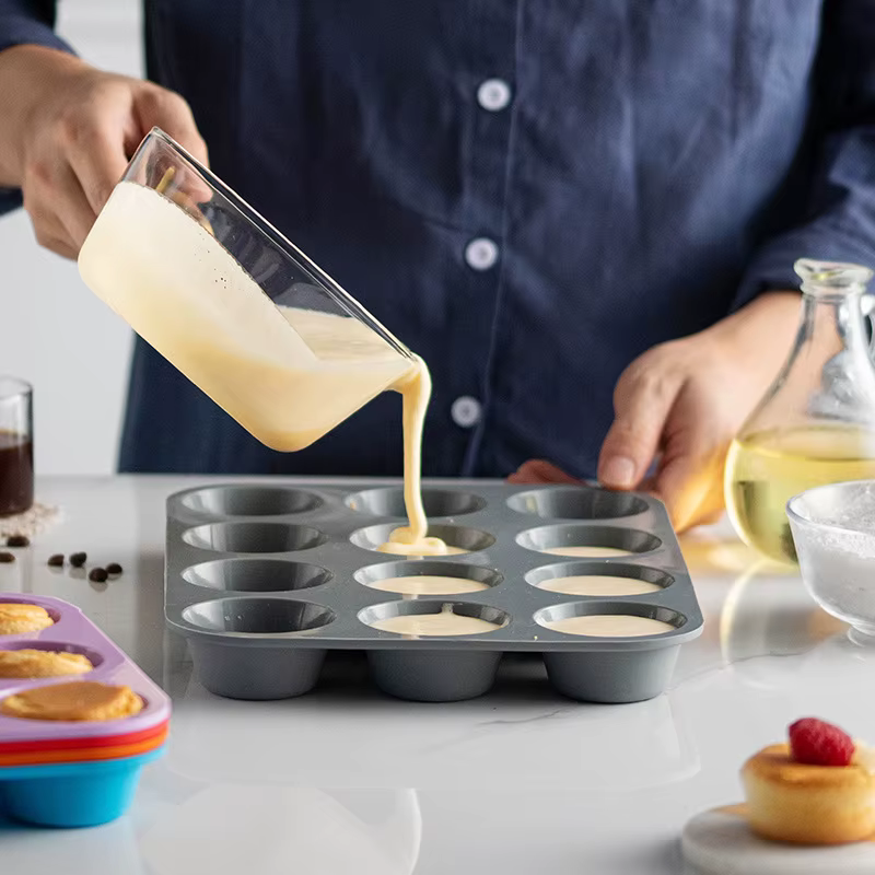 Moule de cuisson en Silicone à 12 trous pour la cuisson