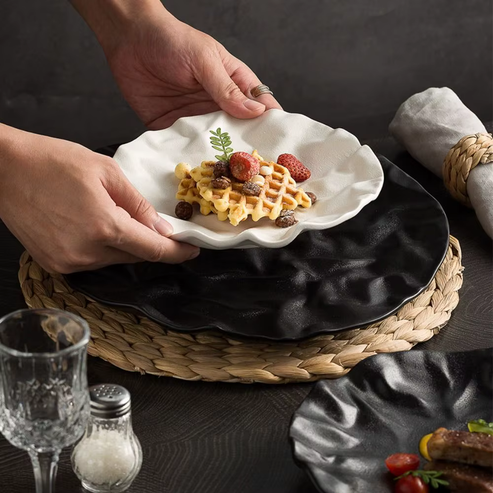 Assiette en céramique pour cuisine occidentale