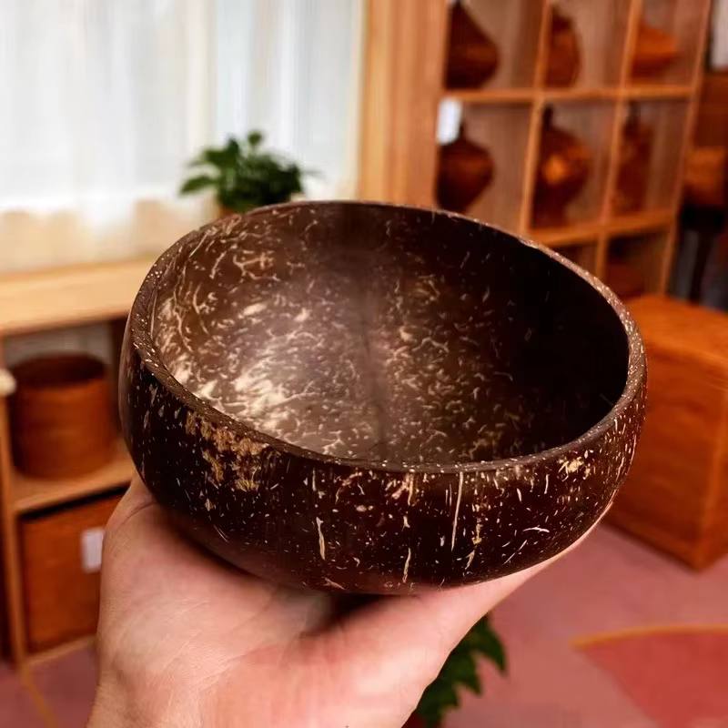 Ensemble de bols à noix de coco naturel