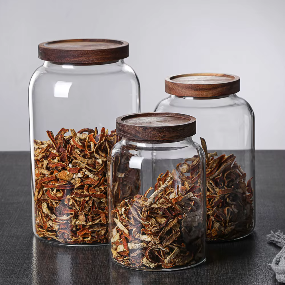 Pot scellé en verre de grande capacité