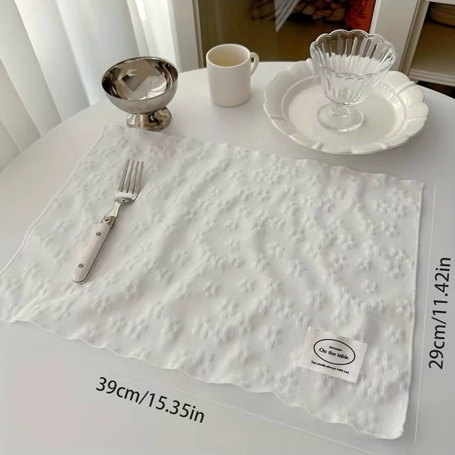 Napperon blanc tapis de Table isolation thermique pour cuisine napperons de salle à manger