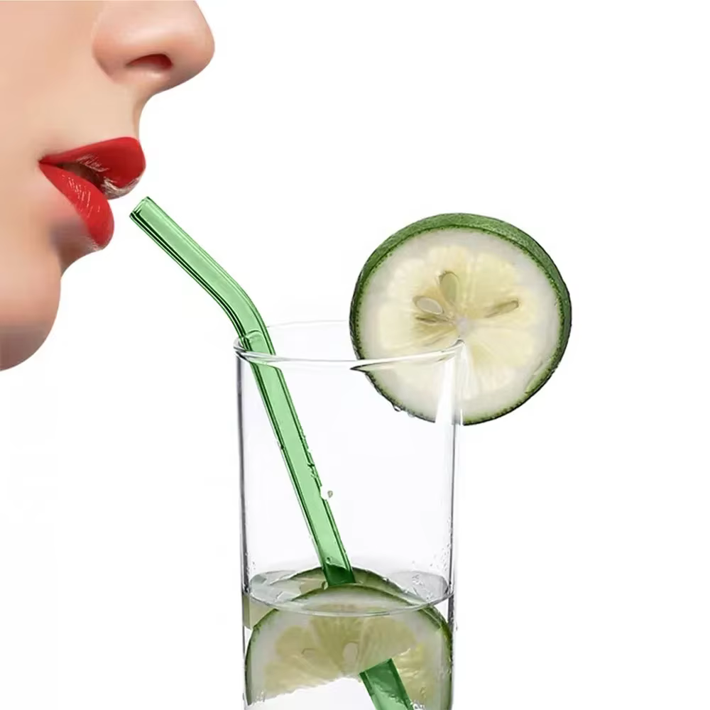 Pailles en verre réutilisables