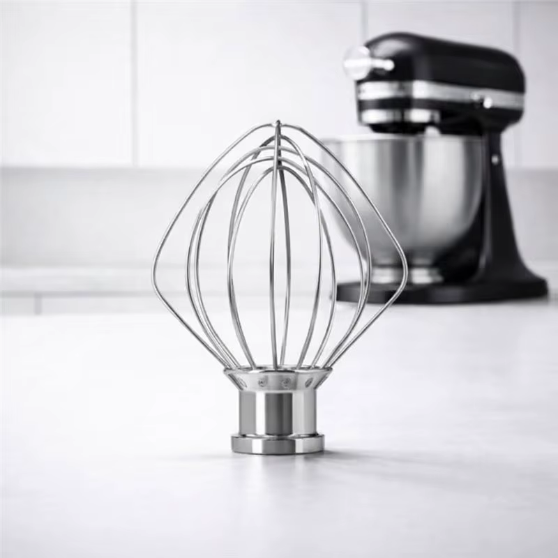 YANA35R Fouet en acier inoxydable compatible lave-vaisselle pour robot culinaire Kitchenaid Mini 3