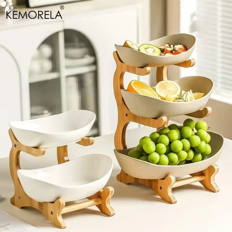 Assiette à fruits à 2/3 couches