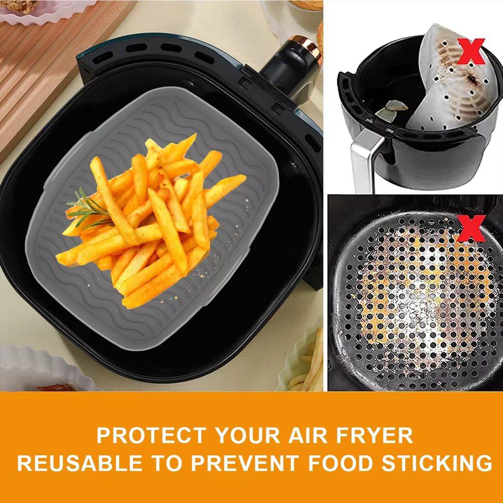 Plateau en Silicone pour friteuse à Air réutilisable