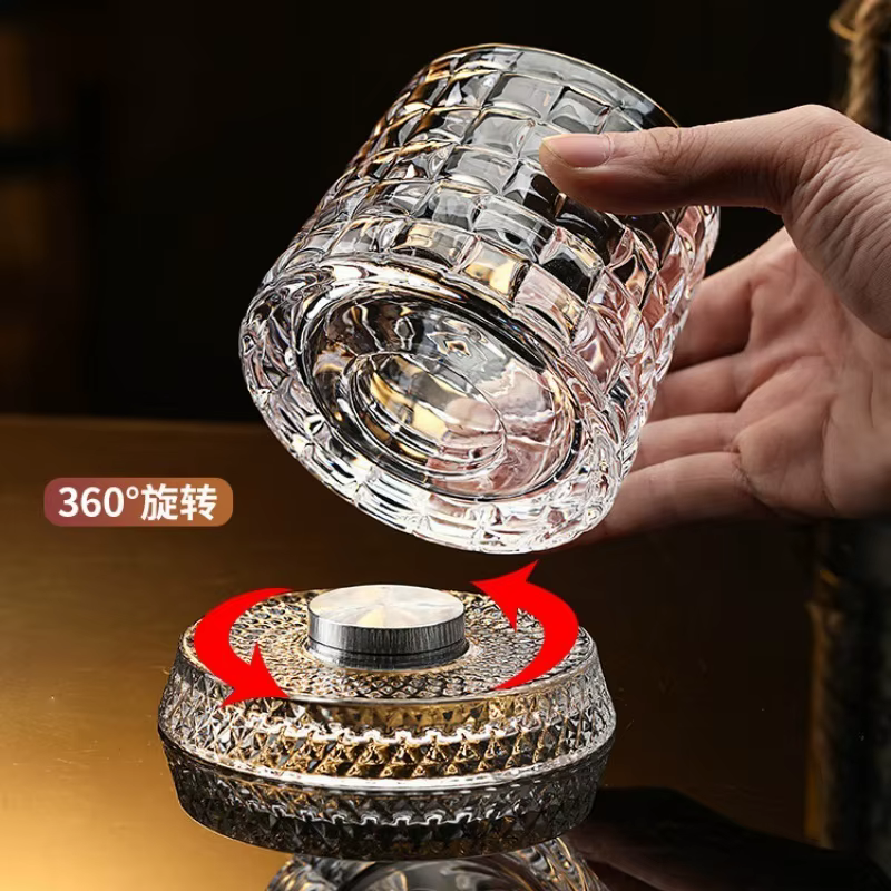 Nouveau Verres à whisky rotatifs verre