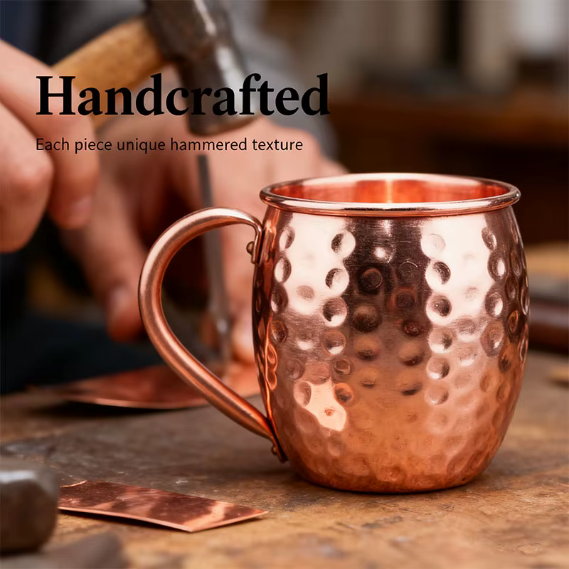 Tasse à Moscow Mule 100% Cuivre
