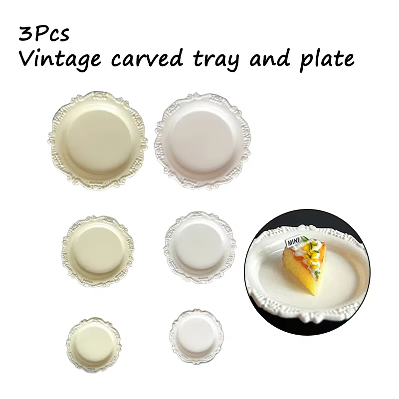 Plats français miniatures pour maison de poupée