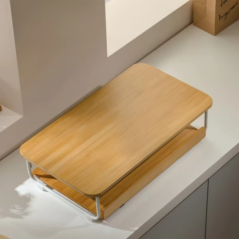 Étagères de rangement créatives pour machine à café