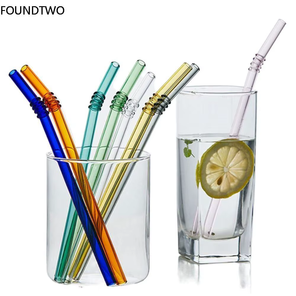 Pailles en verre réutilisables