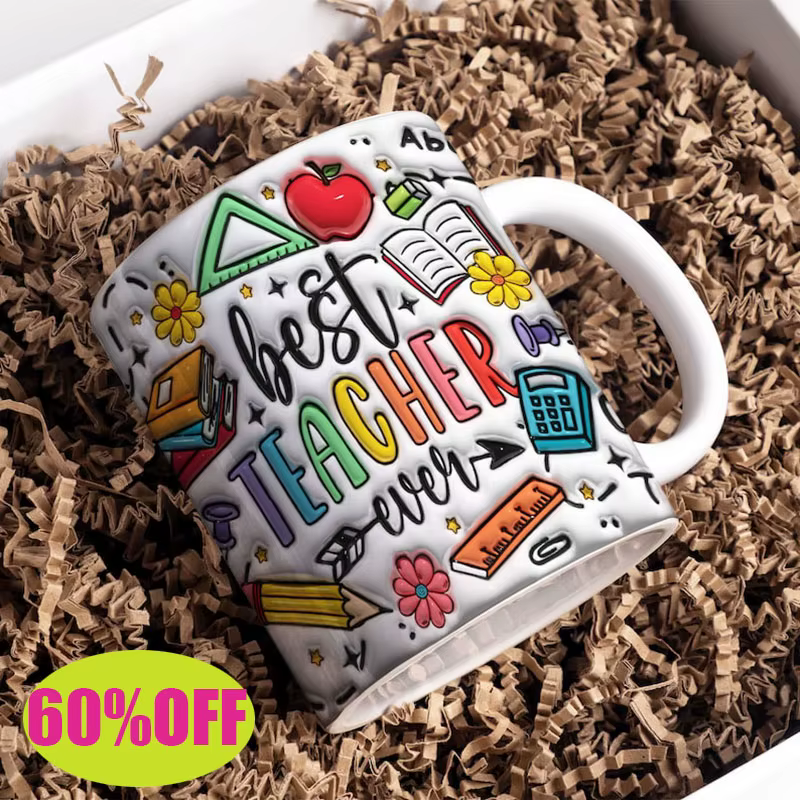 Tasse d'enseignant avec citation personnalisée