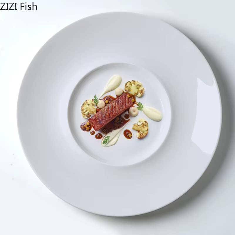 Assiette à manger ronde en céramique