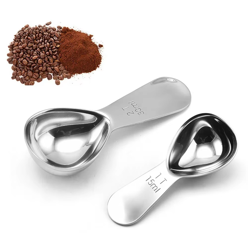Cuillère à mesurer le café en acier inoxydable de 15ml/30ml