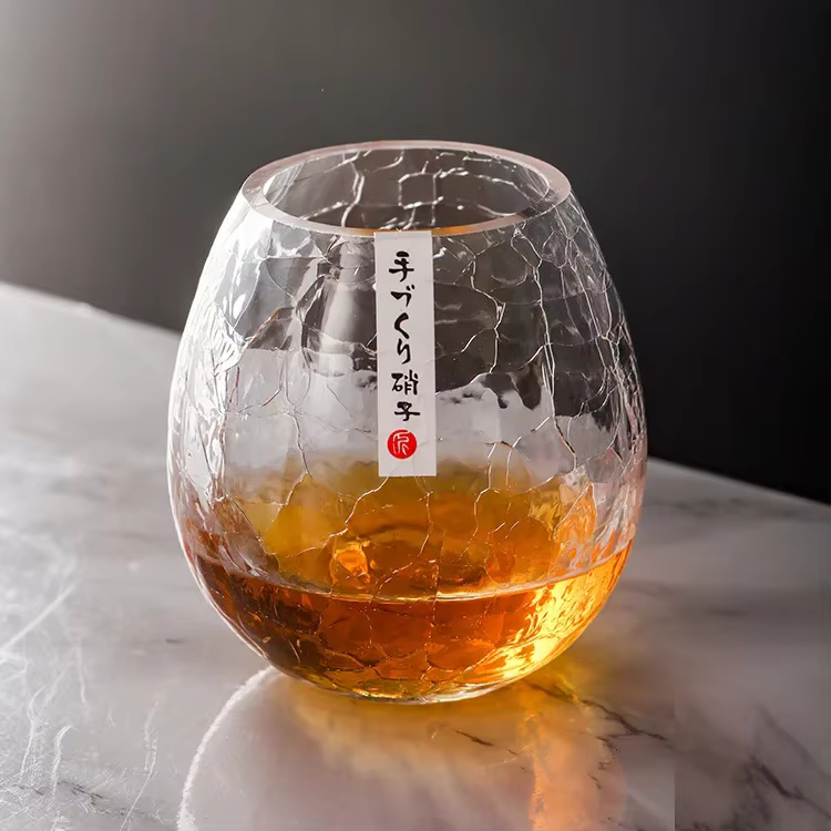 Verre craquelé sur glace créatif de style japonais