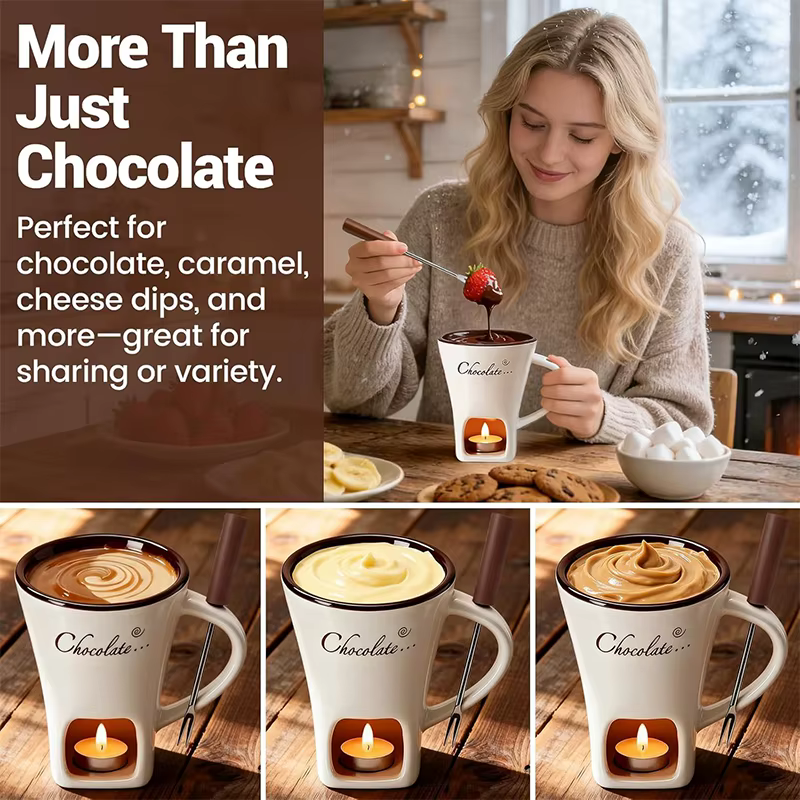 Tasse à fondue au chocolat de 130 ml