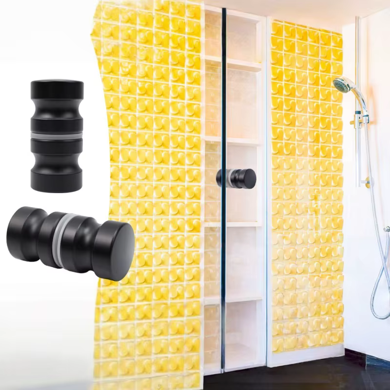 Poignée de porte de douche en verre, bouton pour portes de douche coulissantes, poignée double face, pièces de rechange pour quincaillerie de salle de bain pour divers types de portes en verre