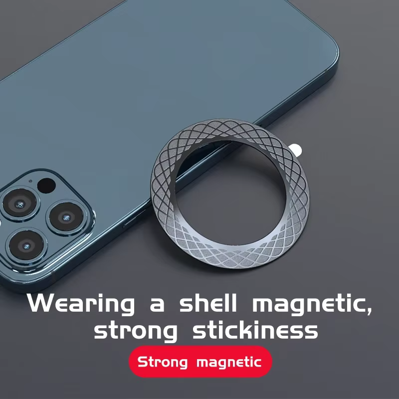 Anneau de plaque magnétique pour chargeur sans fil Magsafe, feuille de fer autocollante, support de téléphone magnétique pour voiture Apple iPhone 14 13 12 Xiaomi