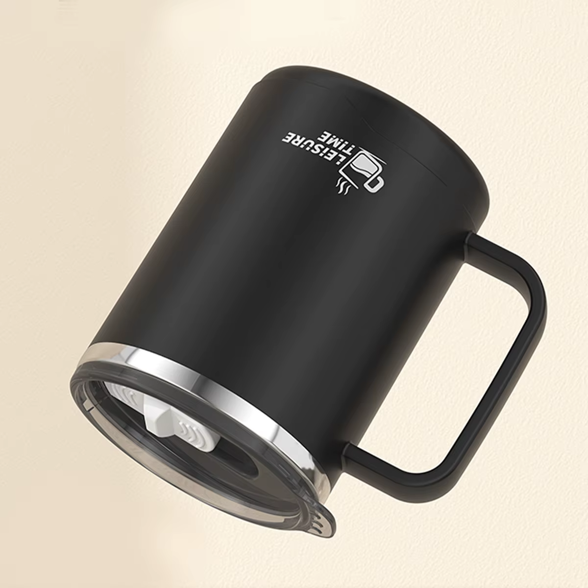 WORTHBUY Tasse à café isolée à double paroi en acier inoxydable 304 avec poignée