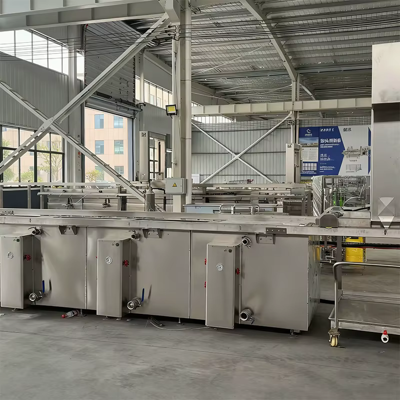 Solution complète pour la transformation de viande braisée, ligne de cuisson continue pour la préparation de bœuf et de mouton, machine de cuisson pour cantines, personnalisable