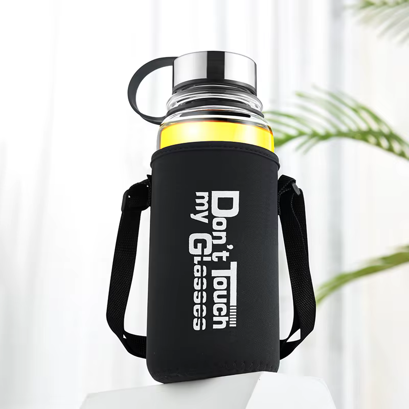 GIANXI 400/2000ML tasse en verre Transparent avec filtrage tasses à café de grande capacité avec couvercle ustensiles