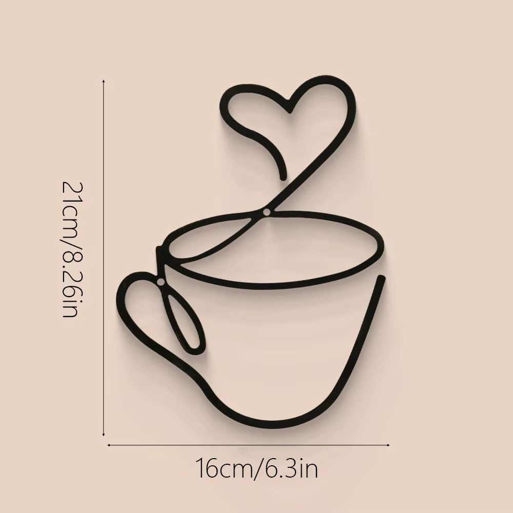 Ensemble de 3 décorations murales créatives pour café