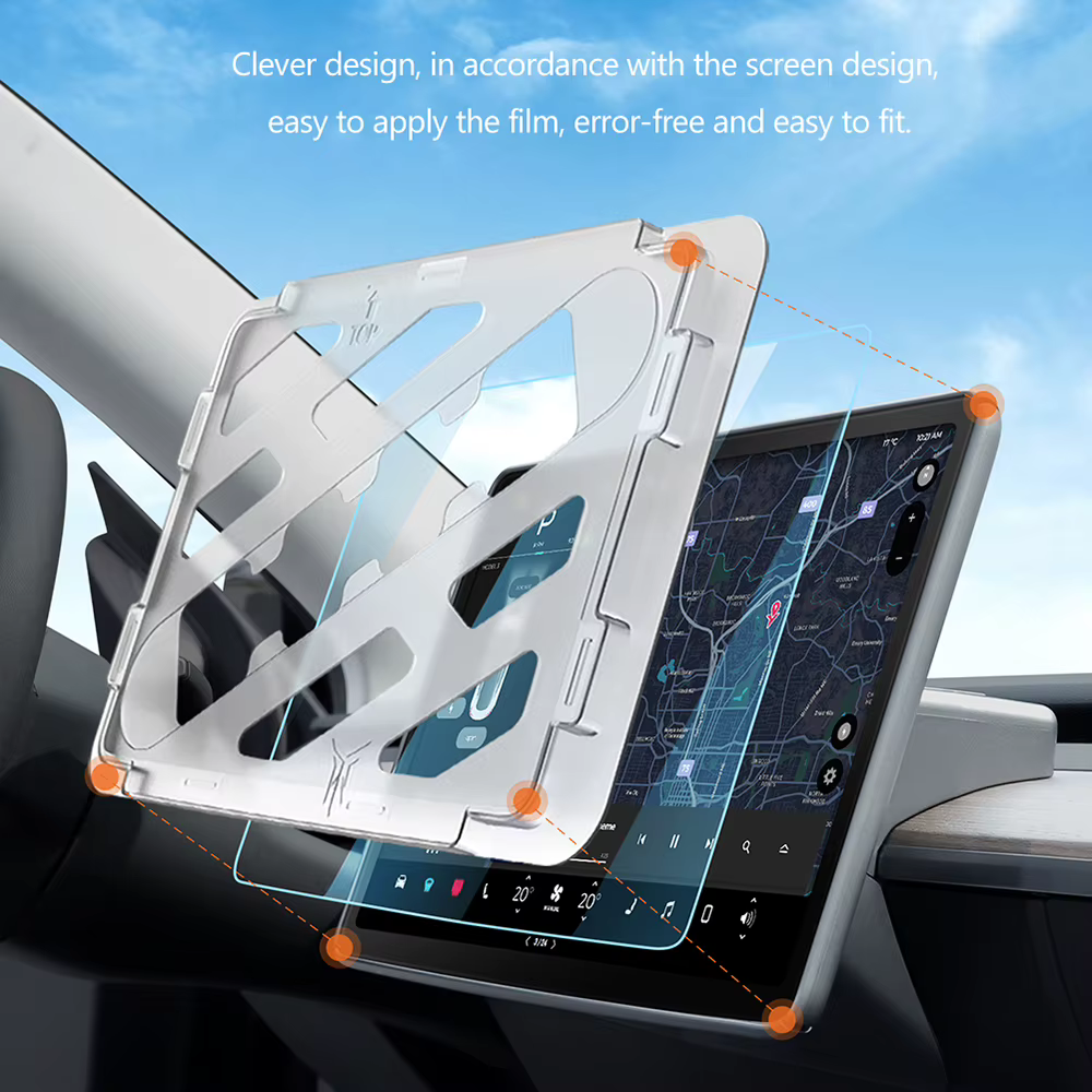 Protecteur d'écran en verre trempé pour Tesla modèle 3 Y 2021 – 2023, accessoire de contrôle central, Film de Protection HD mat Anti-éblouissement