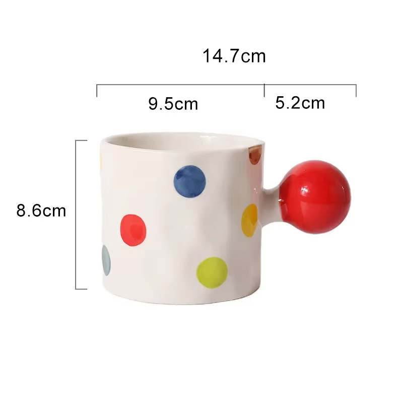 Tasse à café en forme de cœur en céramique fine