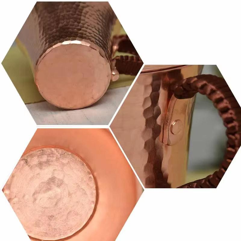 Mug de Mule de moscou en cuivre avec couvercle