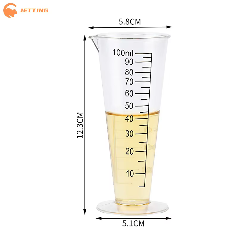 Tasse à mesurer transparente en acrylique de 100ml