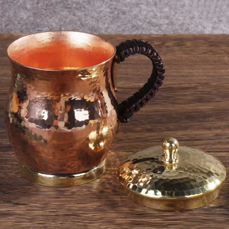 Tasse à café en cuivre Vintage