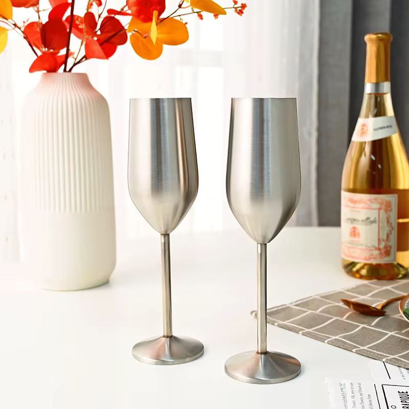 Flûte à Champagne en acier créative