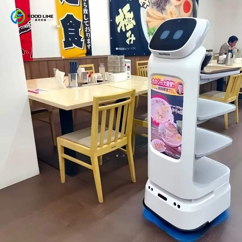Robot de service de restaurant Business Boost, robot serveur autonome, robot de transport de nourriture pour buffet de hot pot