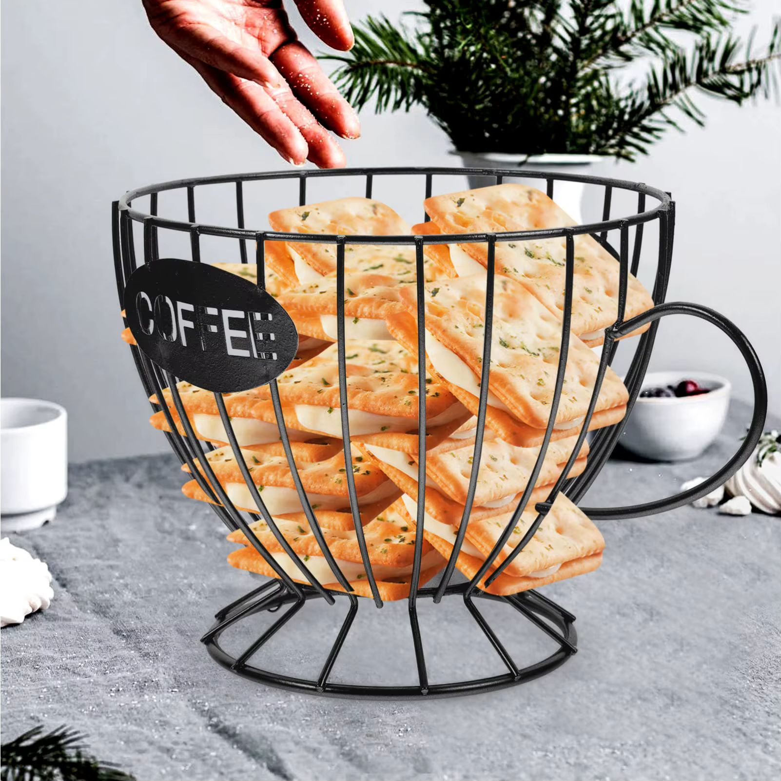 Porte-capsules de café en métal