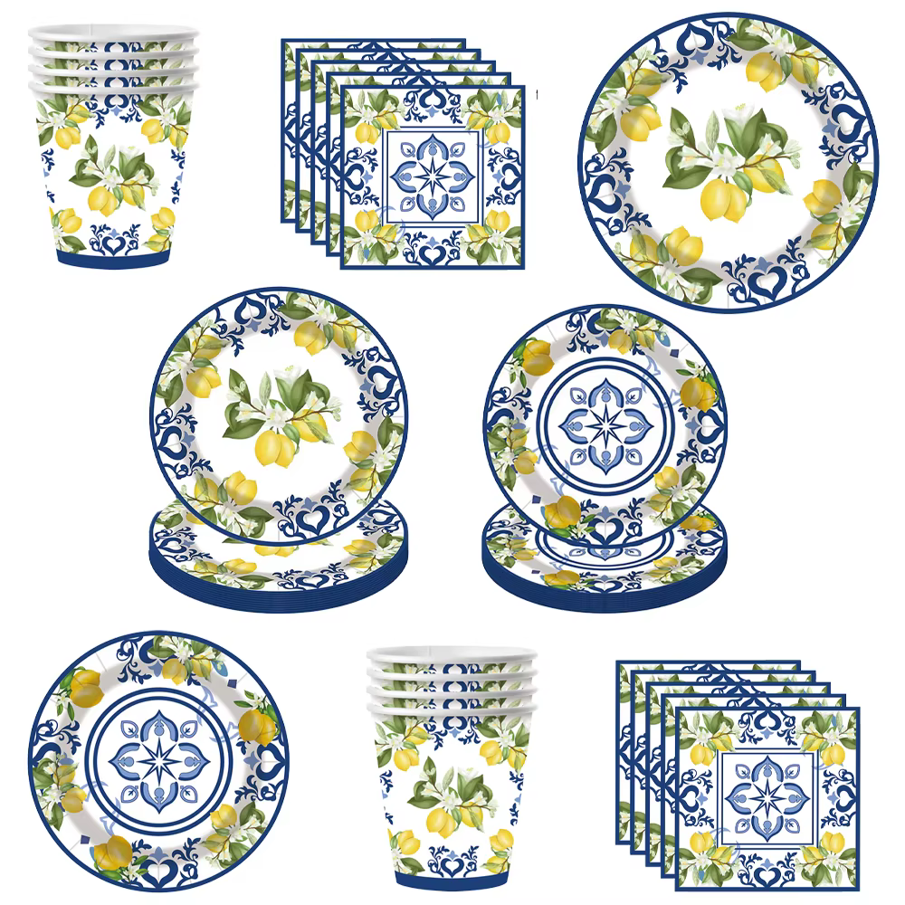 Vaisselle jetable Lemon Party
