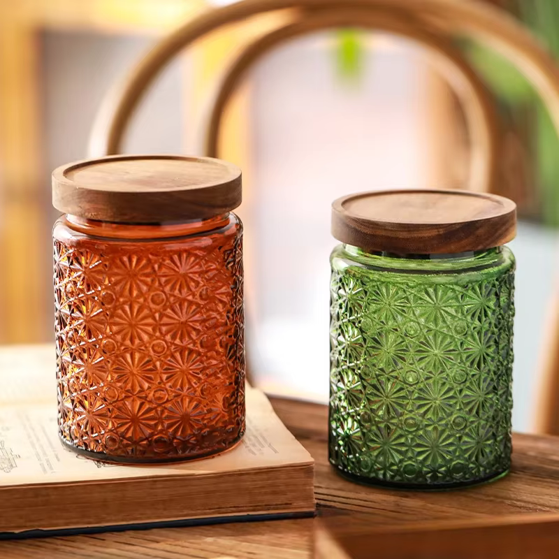 Bocaux en verre scellés avec couvercle