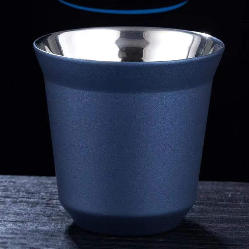 Ensemble de tasses à expresso en acier inoxydable 80ML