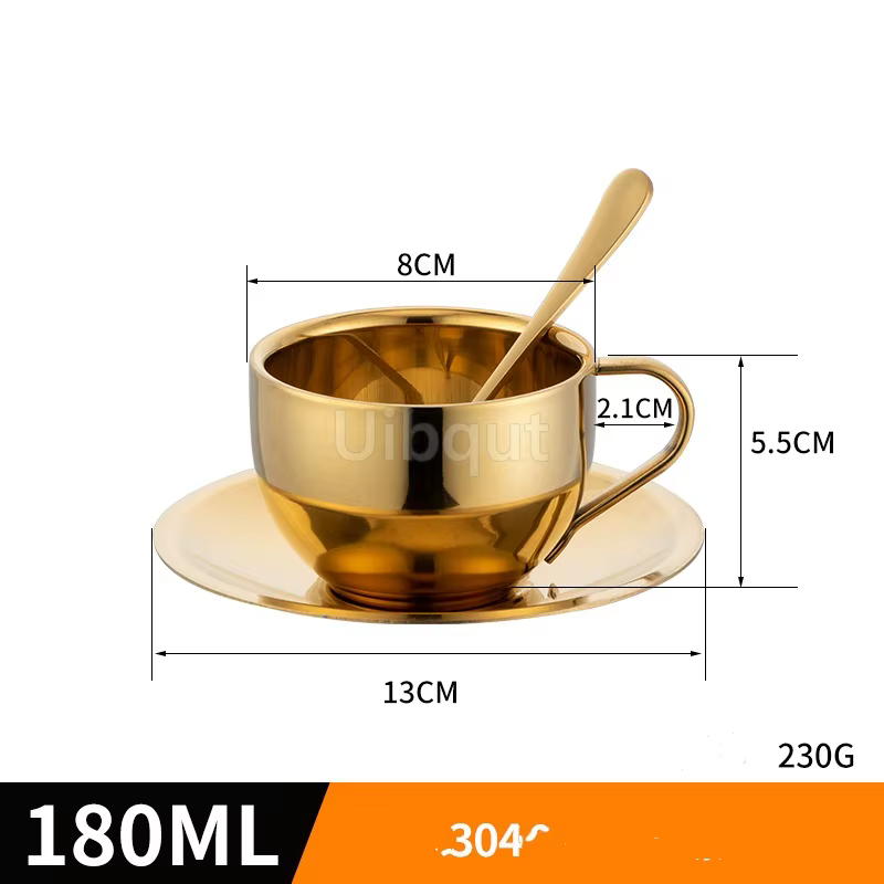 Petite tasse en acier inoxydable de 180ml/200ml