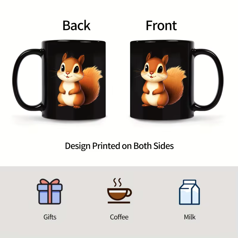 Tasse en céramique noire