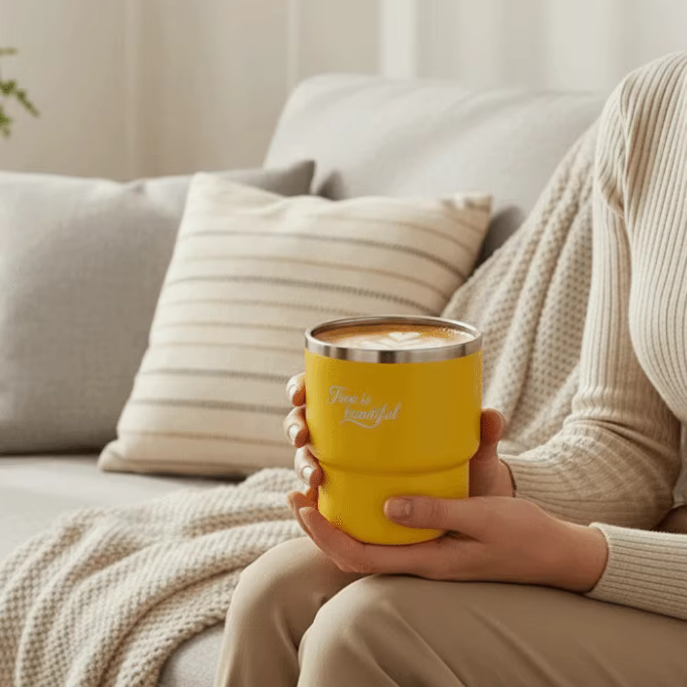 Mug à café en acier inoxydable