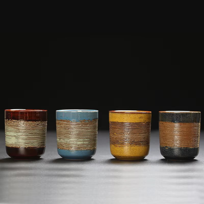 Tasse à thé brossée au four japonais