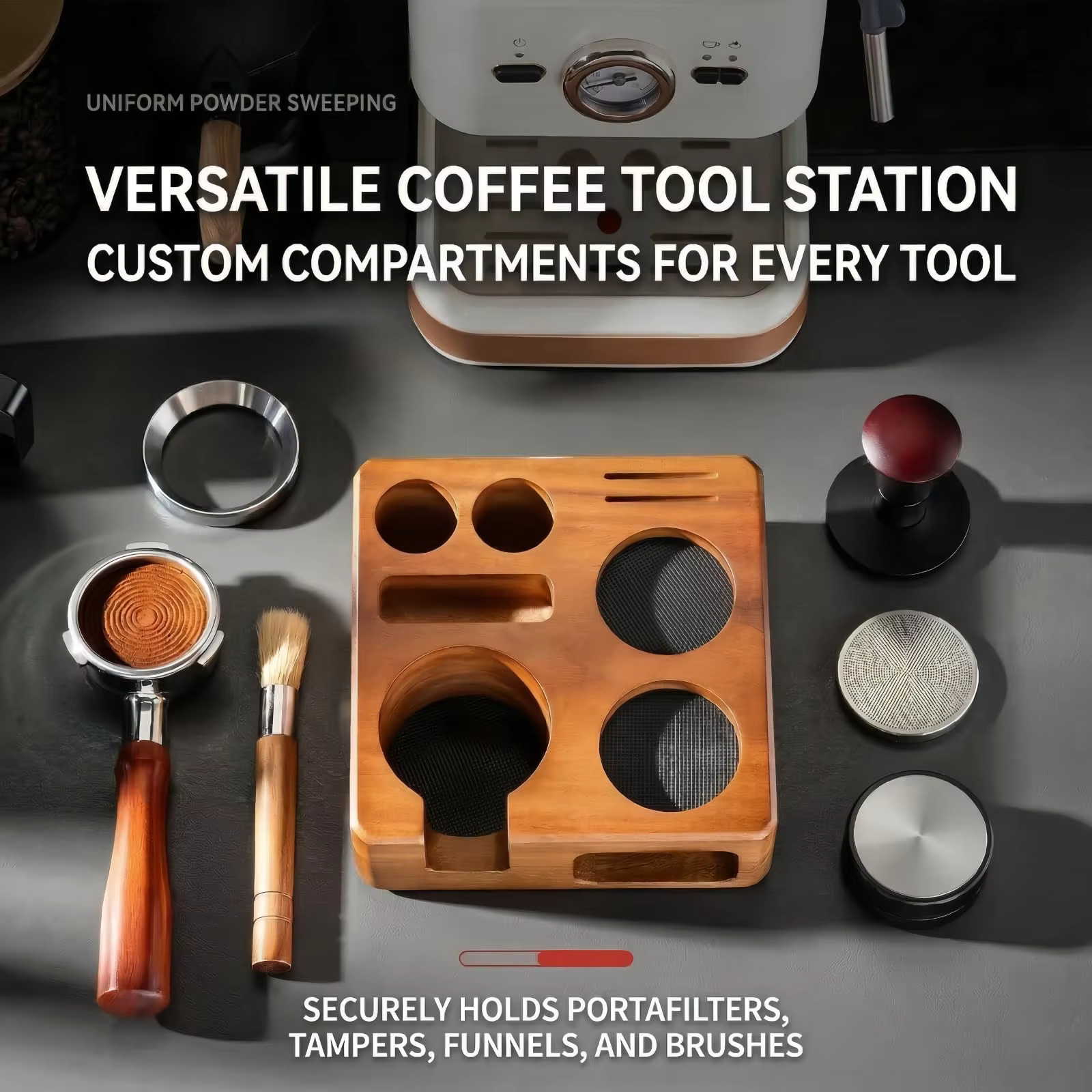 Station de tamping pour expresso