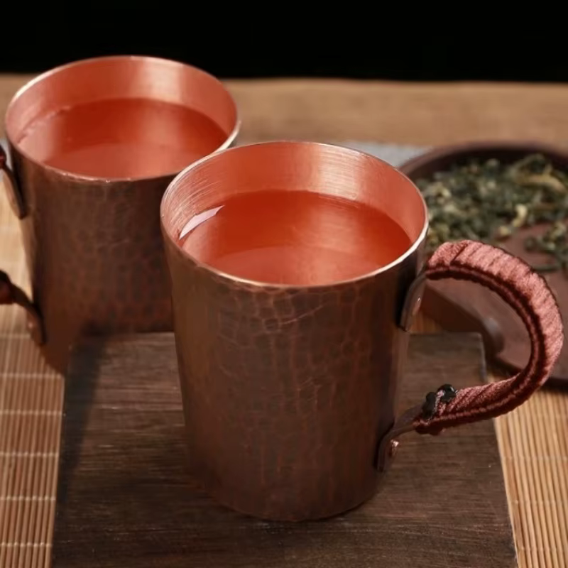 Tasse à café Vintage en cuivre pur