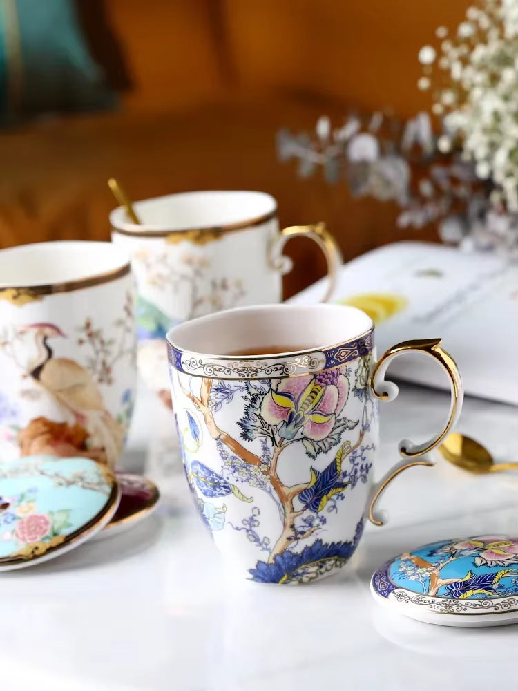 Tasse à café en porcelaine de style chinois