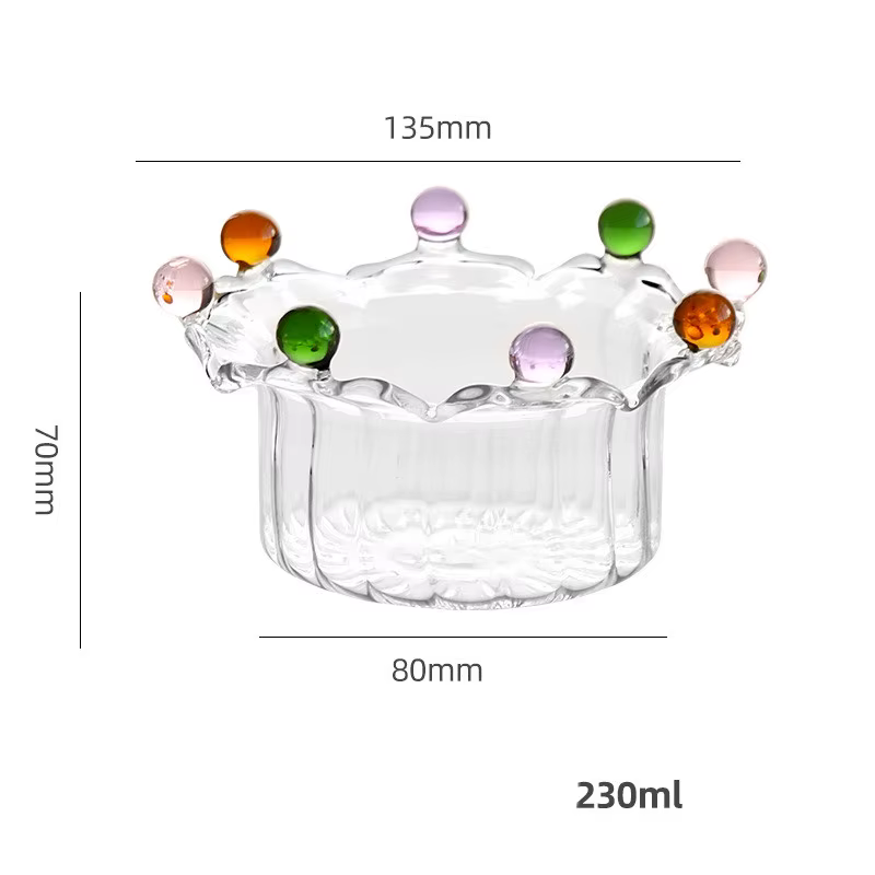 Ins-Filles en verre à haute teneur en borosilicate
