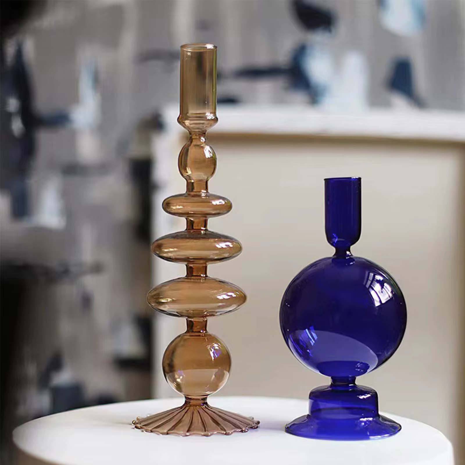 Vase en verre pour centre de table