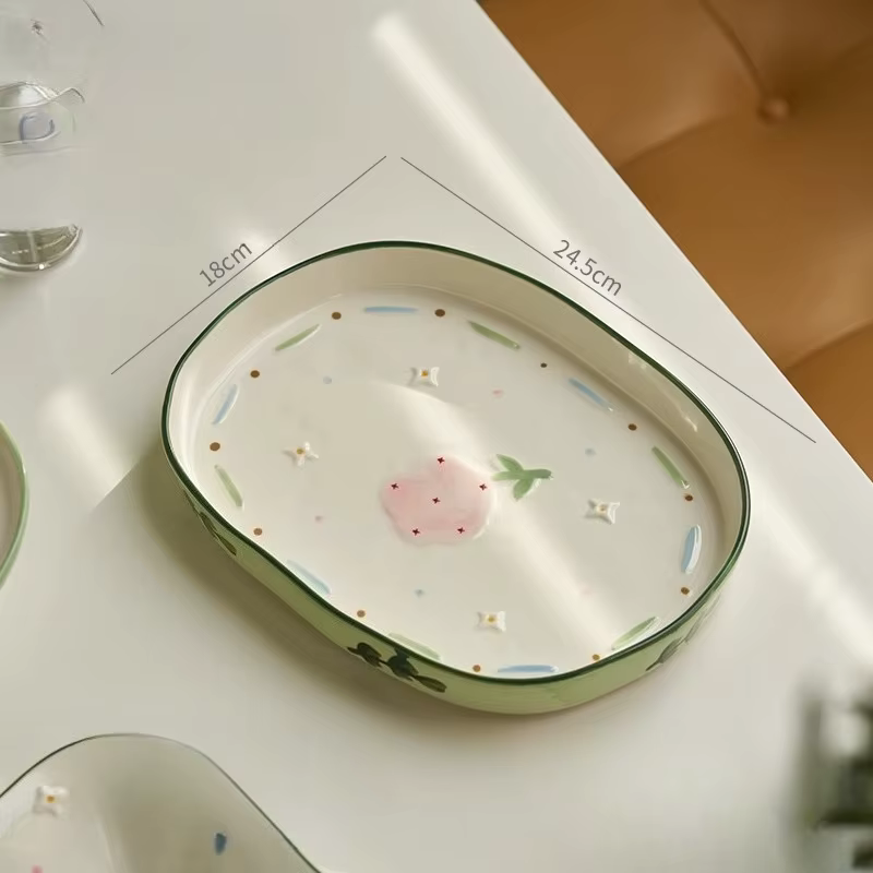 Petites vaisselle et assiettes fraîches et de haute valeur pour la maison de style nordique