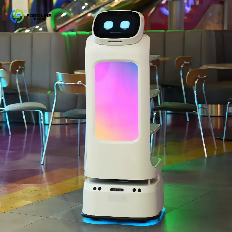 Robot de service de restaurant Business Boost, robot serveur autonome, robot de transport de nourriture pour buffet de hot pot