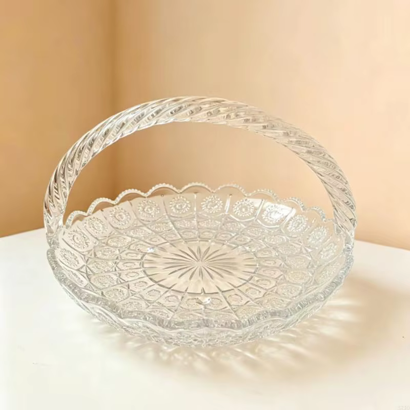 Bol à fruits en verre élégant