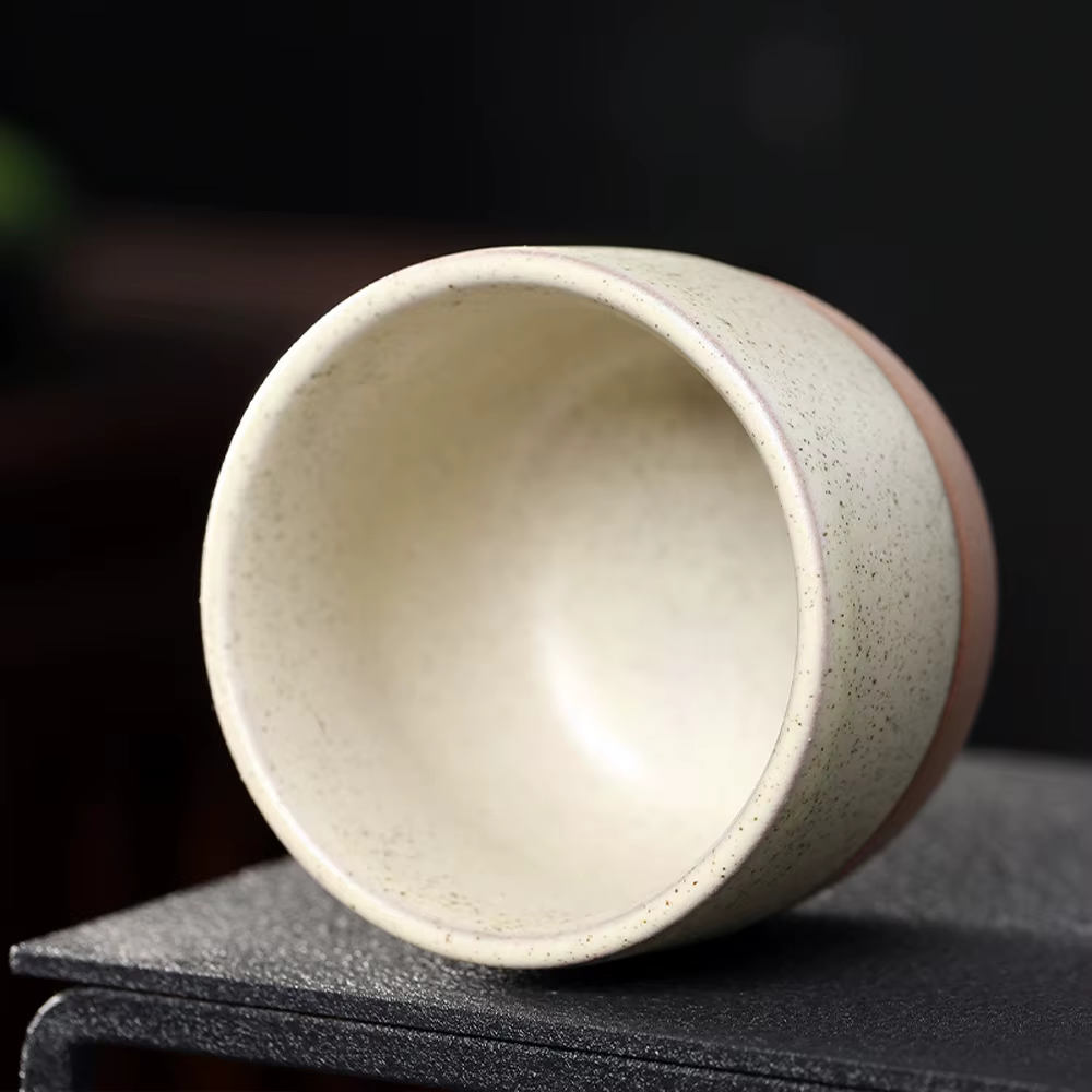 Tasse à café en céramique ronde japonaise faite à la main