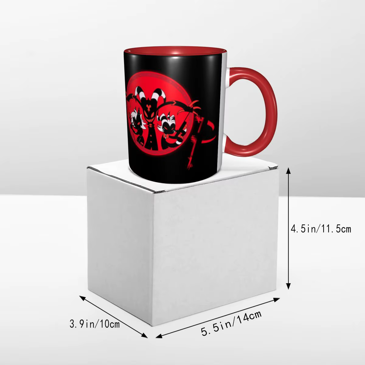 Helluva Boss Logo tasses à café bricolage personnalisé humoristique dessin animé film tasse en céramique